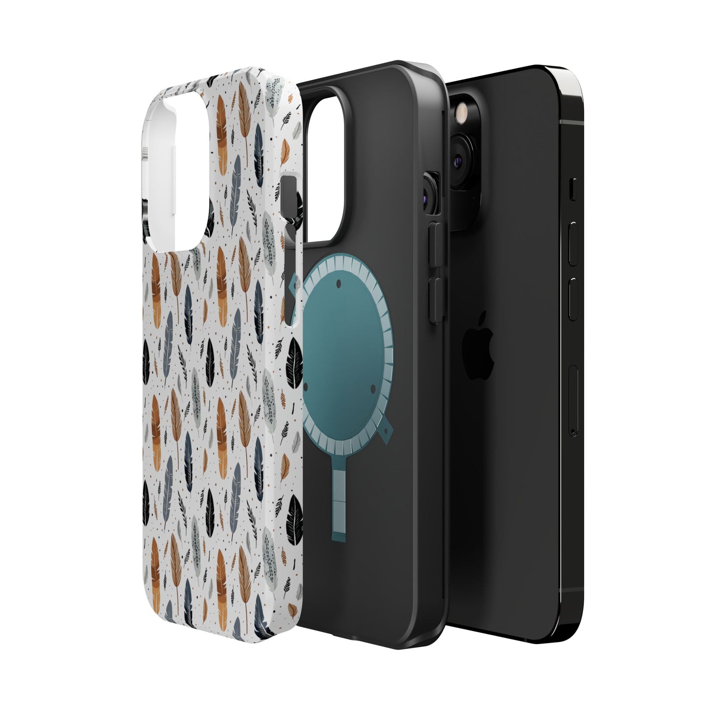 Whispering Feathers Magnetic Tough iPhone Cases