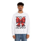 JESUS Unisex Heavy Gildan Blend™ Crewneck Sweatshirt.