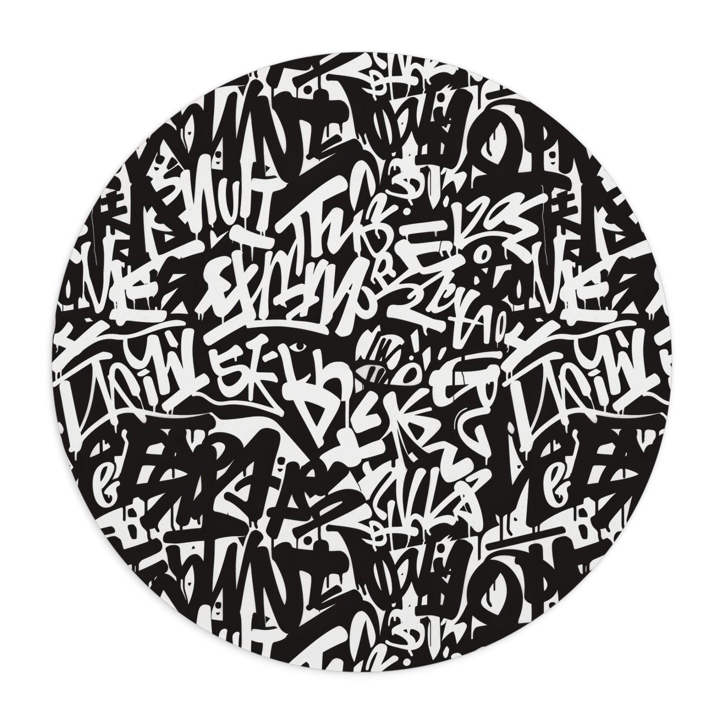 Urban Graffiti Mouse Pad - Stylish Desk Accessory for Creative Spaces