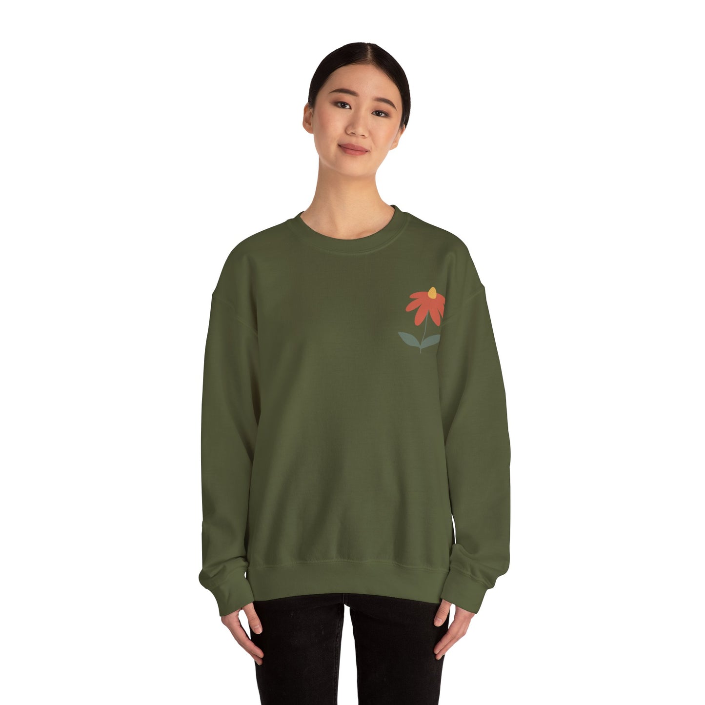 "All-Around Beauty" Unisex Floral Crewneck Sweatshirt