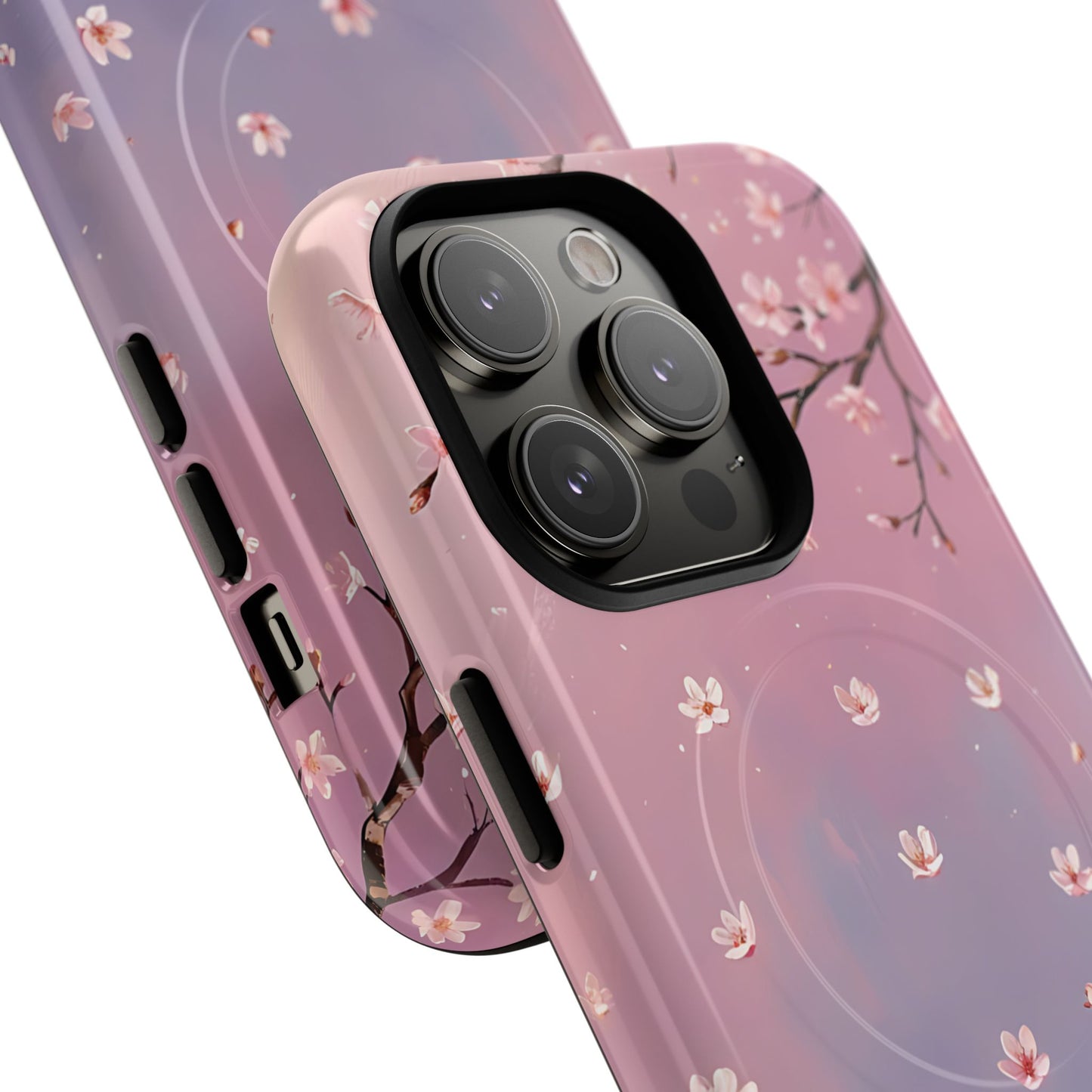 Tiny Cherry Blossom Floral Tough Magnetic Phone Cases, Durable Phone Cover, Floral Design Case, iPhone Protector, Cute Gift for Her