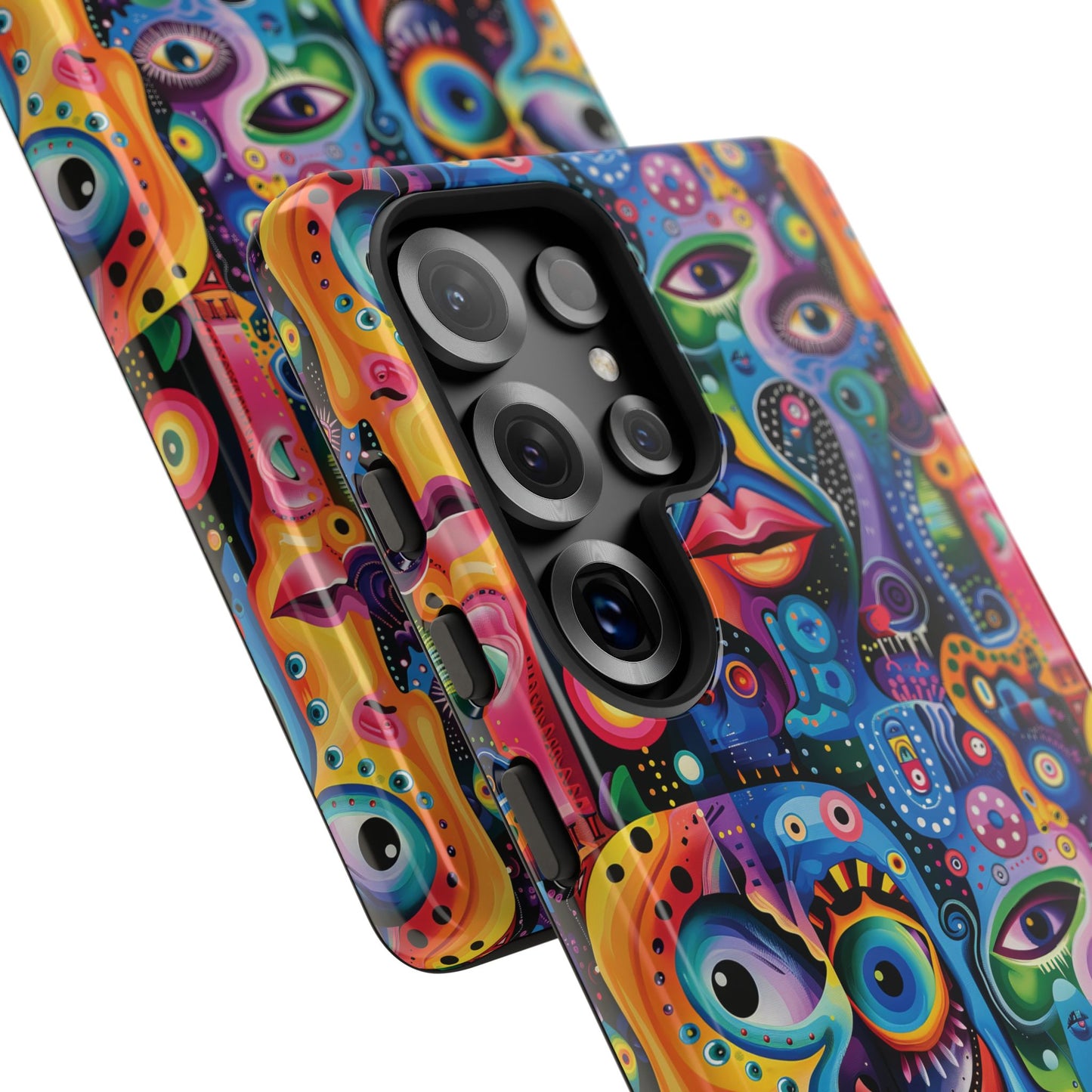 Psychedelic Visions Vibrant Samsung, iPhone and Google Pixel Phone Cases - Colorful Artistic Design