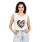 Floral Hearts Unisex Garment-Dyed Tank Top