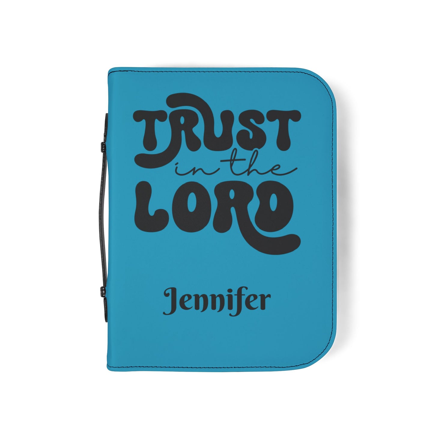 Personalized Floral Cross Bible Cover - Trust in the Lord Design| Baptism | Christening | Anniversary | Birthday Gifts.