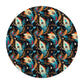 Ethereal Feathers Floral Printed Mouse Pad - Elegant Peacock Design for Home Office & Gifts