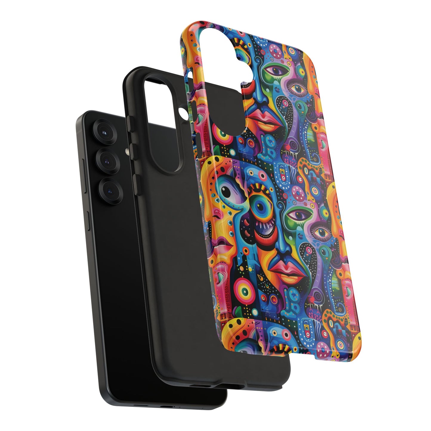 Psychedelic Visions Vibrant Samsung, iPhone and Google Pixel Phone Cases - Colorful Artistic Design