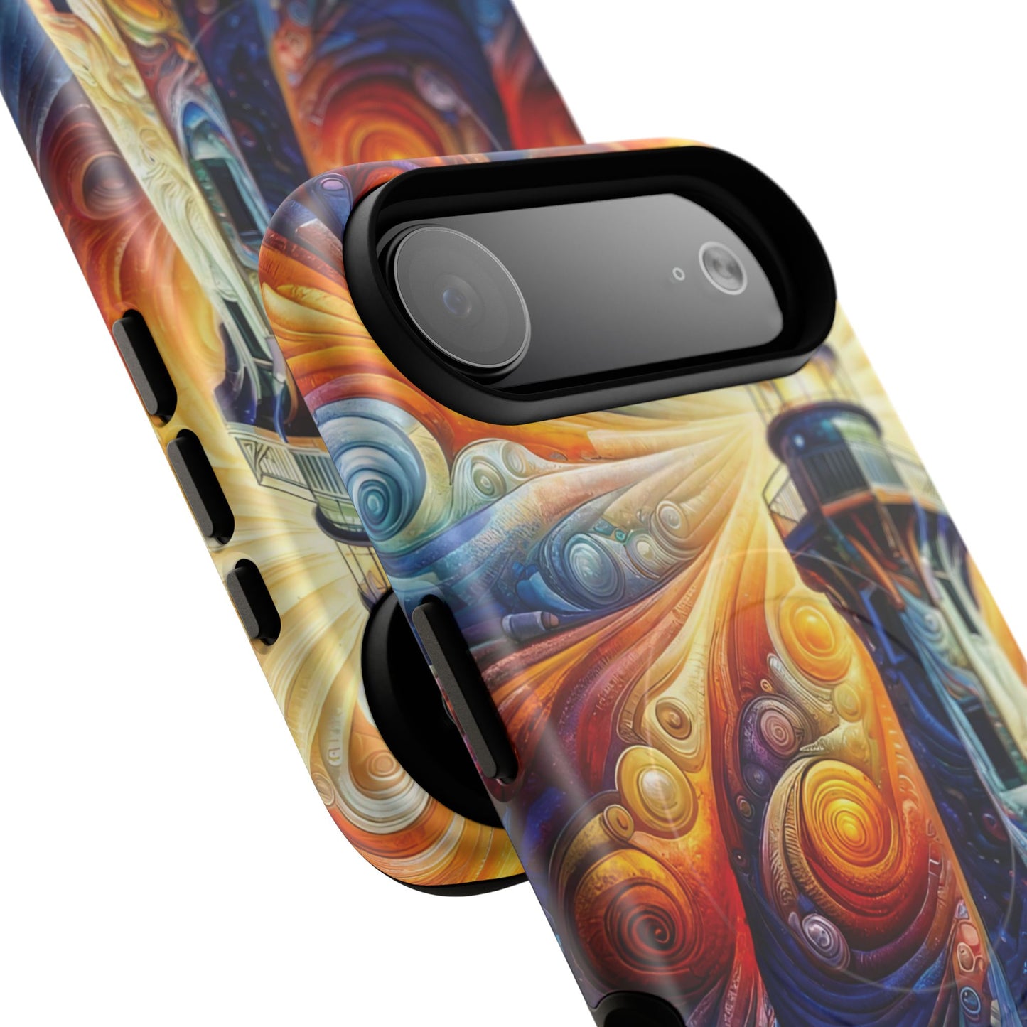 Vibrant Lighthouse Magnetic iPhone Case, Durable Protection for Everyday Adventure, Gift for Nature Lovers, Colorful iPhone Cover