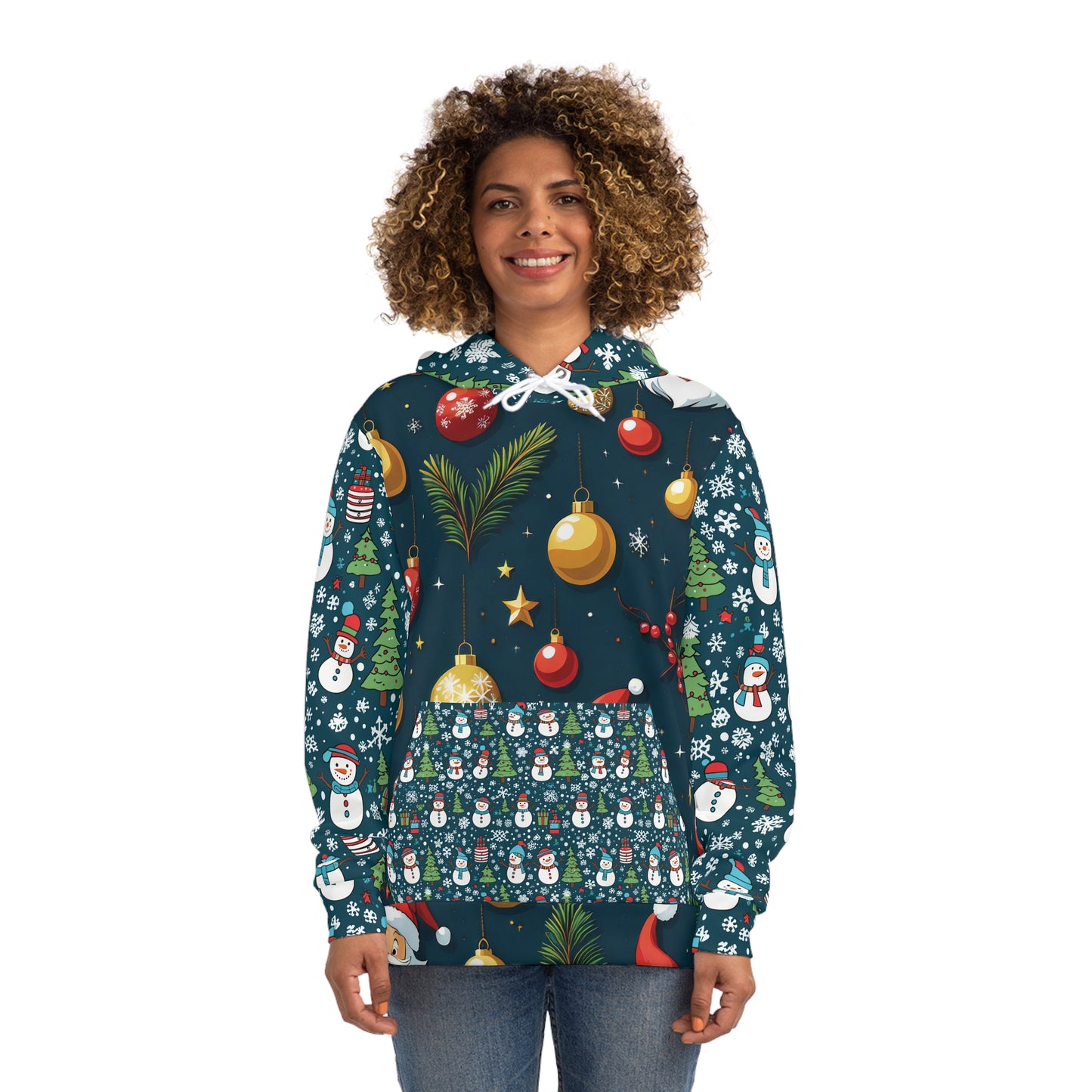 That Ugly Christmas Fashion Hoodie with All-Over Print - Unisex Medium Heavy Fabric