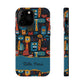 Personalized Colorful Abstract Faces Clear Impact-Resistant Case