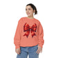 Bow Charm Valentines Unisex Comfort Colors Garment-Dyed Sweatshirt