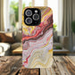 Colorful Red Marble iPhone Case, Tough Magnetic Cases, Stylish iPhone Protection, Unique Gift for iPhone Lovers, iPhone Accessories