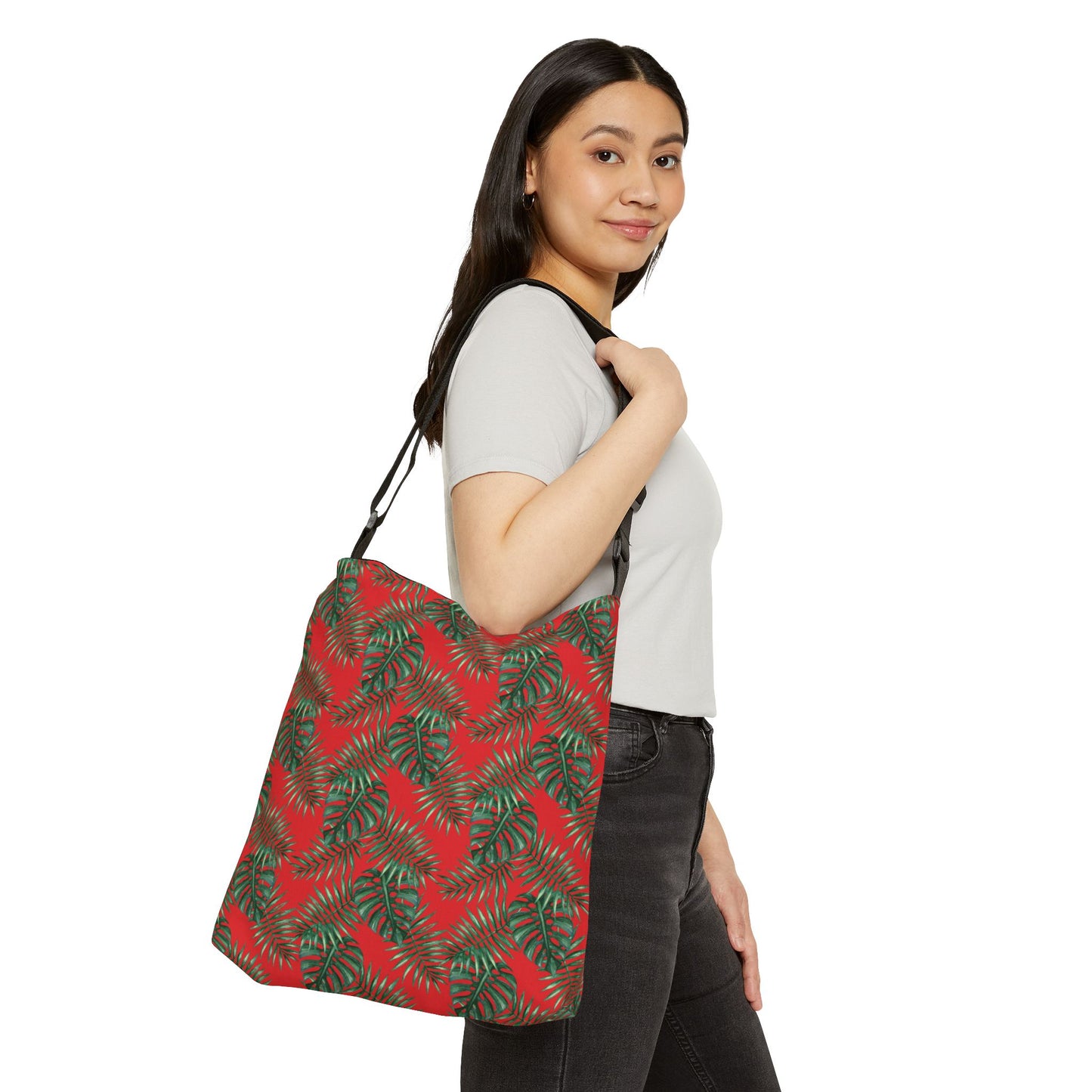 Red Tropical Bliss Adjustable Tote Bag (AOP)