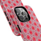 Roseburst Mosaic Vibrant Flower Pattern iPhone Case, Stylish iPhone Cover, Tough Magnetic Case, Floral Gift, Trendy Accessory for Her