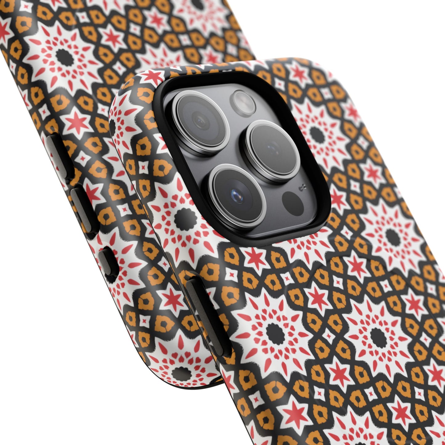 Bohemian Patterned Tough Magnetic Cases, Unique Phone Protection, Stylish Phone Cover, Gift for Trendsetters, Vibrant Designs