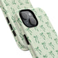 Elegant Ribbon iPhone Case, Stylish Magnetic iPhone Case, Chic iPhone Cover, Green Bow Design, Gift for Her, Everyday Essential, Coquette iPhone Case
