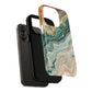 Stylish Tough Acrylic Magnetic iPhone Cases for Everyday Protection, Marble Design, Unique Gifts for Tech Lovers, Holiday Essentials