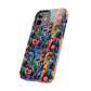 Psychedelic Visions Vibrant Art iPhone and Samsung Phone Case - Stylish Tough Case for Artists & Creatives.