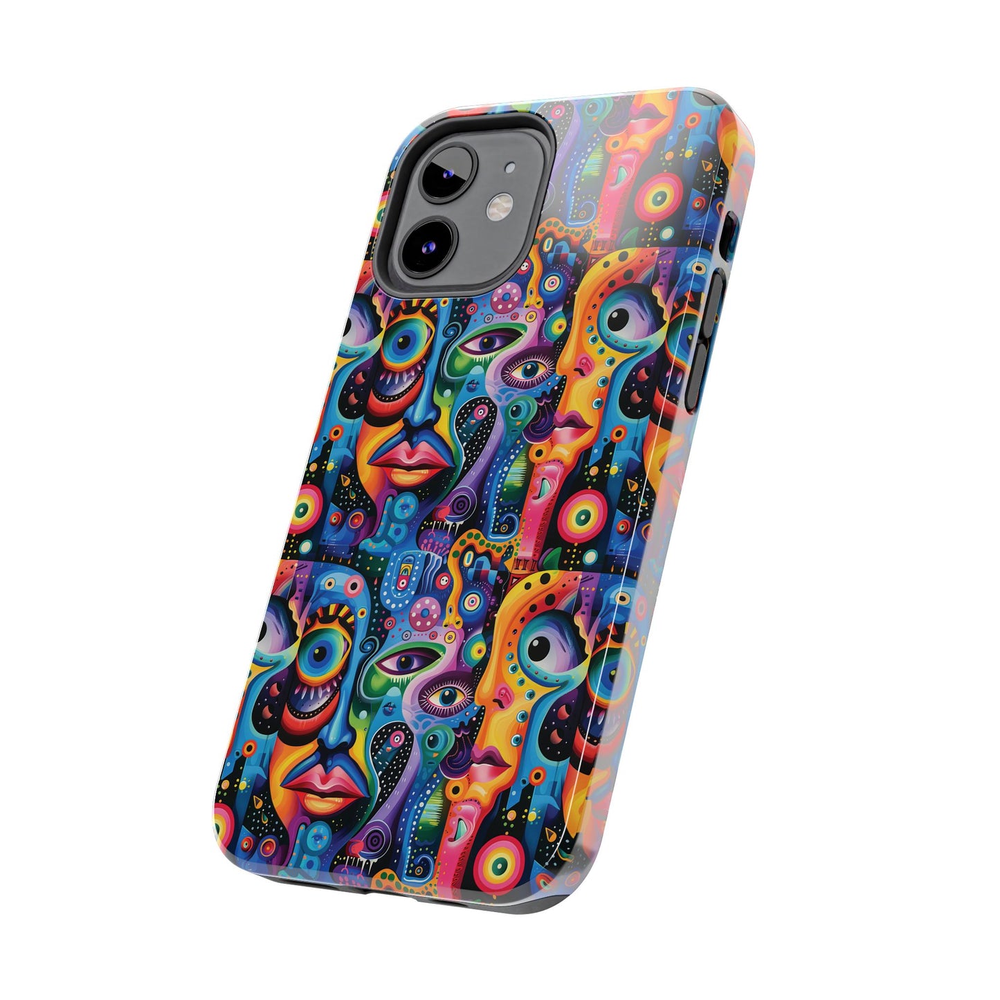 Psychedelic Visions Vibrant Art iPhone and Samsung Phone Case - Stylish Tough Case for Artists & Creatives.