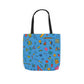 Personalized Classroom Couture Composition Book Inspired Canvas Tote Bag with Colorful Straps, Cute School Bag, Eco-Friendly Tote, Back to School Shopping Bag, Teacher Gift Idea