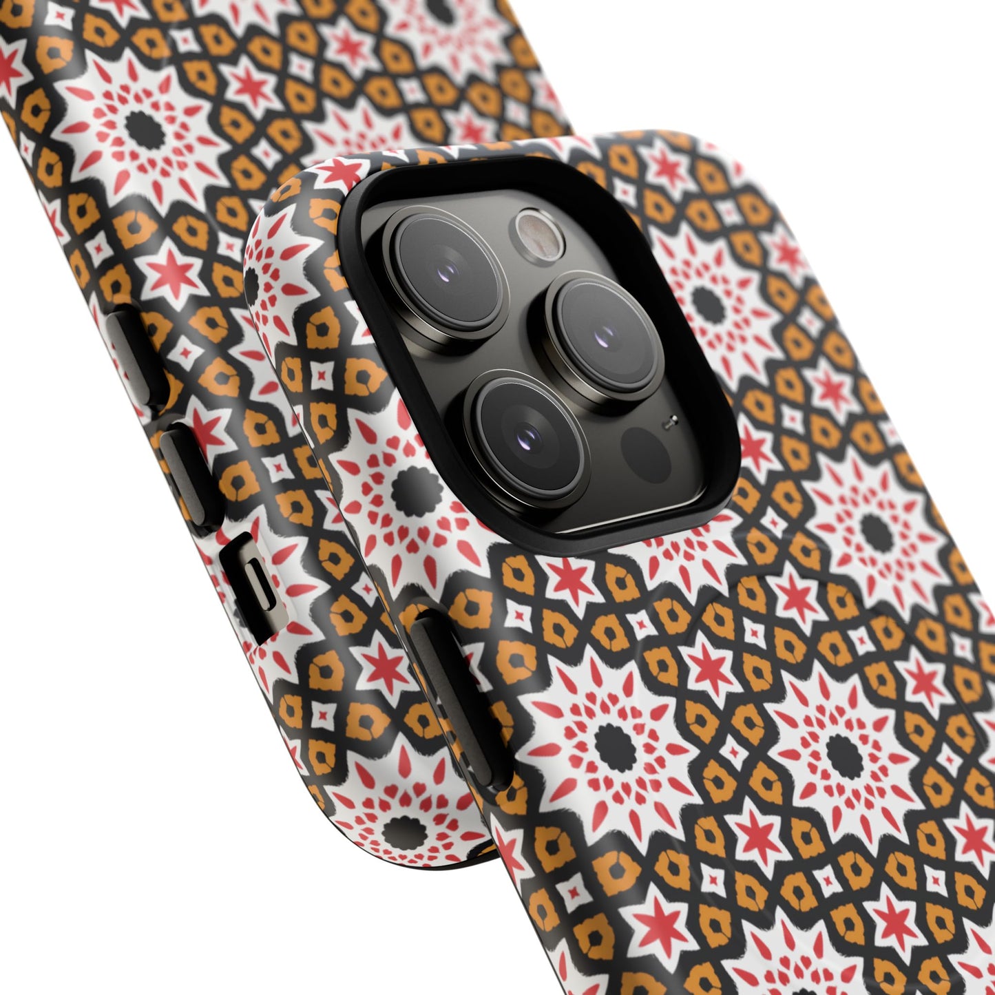 Bohemian Patterned Tough Magnetic Cases, Unique Phone Protection, Stylish Phone Cover, Gift for Trendsetters, Vibrant Designs