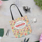 Personalized Doodle Daydream Composition Book Inspired Canvas Tote Bag with Colorful Straps, Cute School Bag, Eco-Friendly Tote, Back to School Shopping Bag, Teacher Gift Idea
