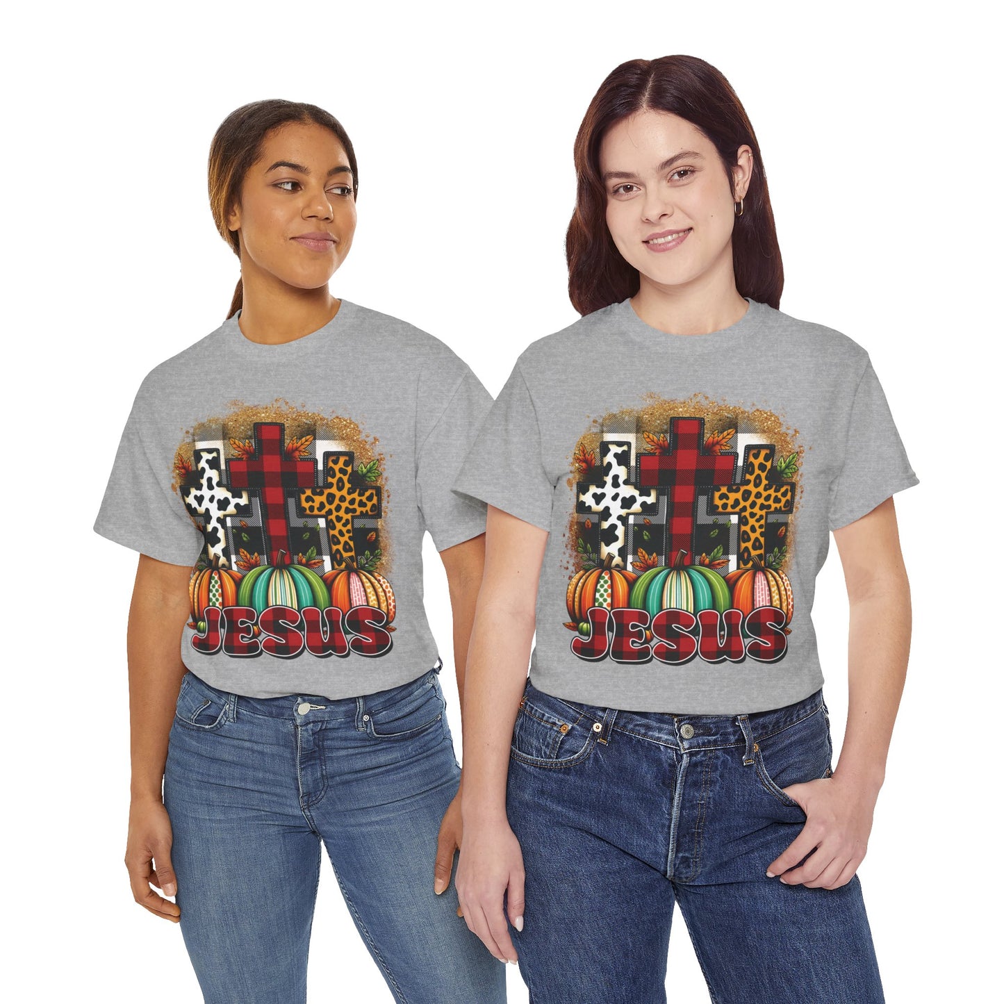 Faithful Harvest Cross Unisex Heavy Cotton Tee