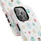 Pet Lover Magnetic iPhone Case - Cute Paw Print Design, Tough Magnetic Cases for Dog and Cat Owners, Gift for Animal Lovers