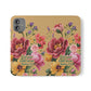 Floral Scripture Flip Case — "Let Your Light Shine" Wallet Phone Cover (Matthew 5:16)
