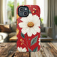 Floral Fusion Tough Magnetic Phone Case | Flower Design, Durable Protective Cover, Gift for Her, Spring Style, Unique Phone Accessory.