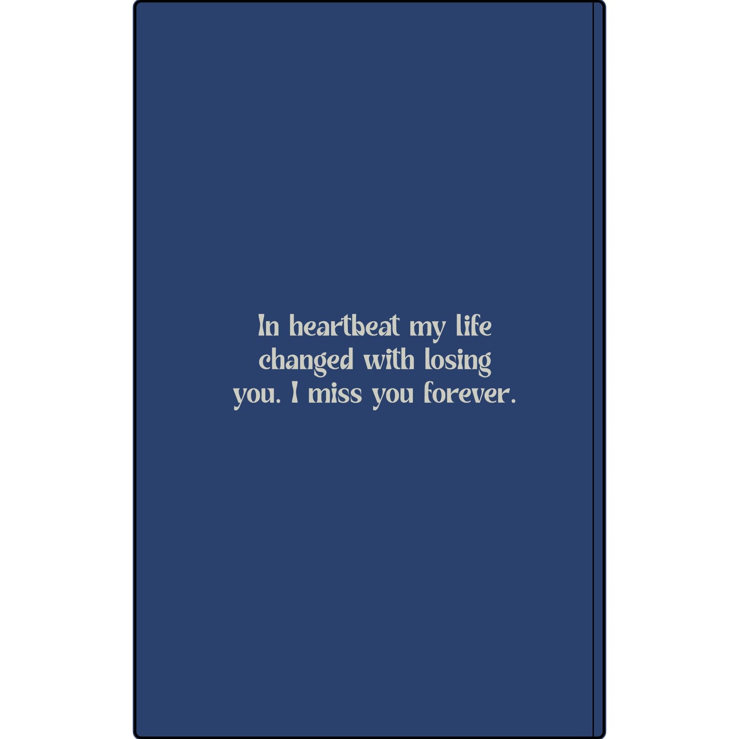 Personalized Dear Mum/Dad/Sister/Friend Engraved Vegan Leather Journal — "Things I Wish to Share with You" Memorial Gift