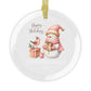 Personalized Family Glass Ornaments