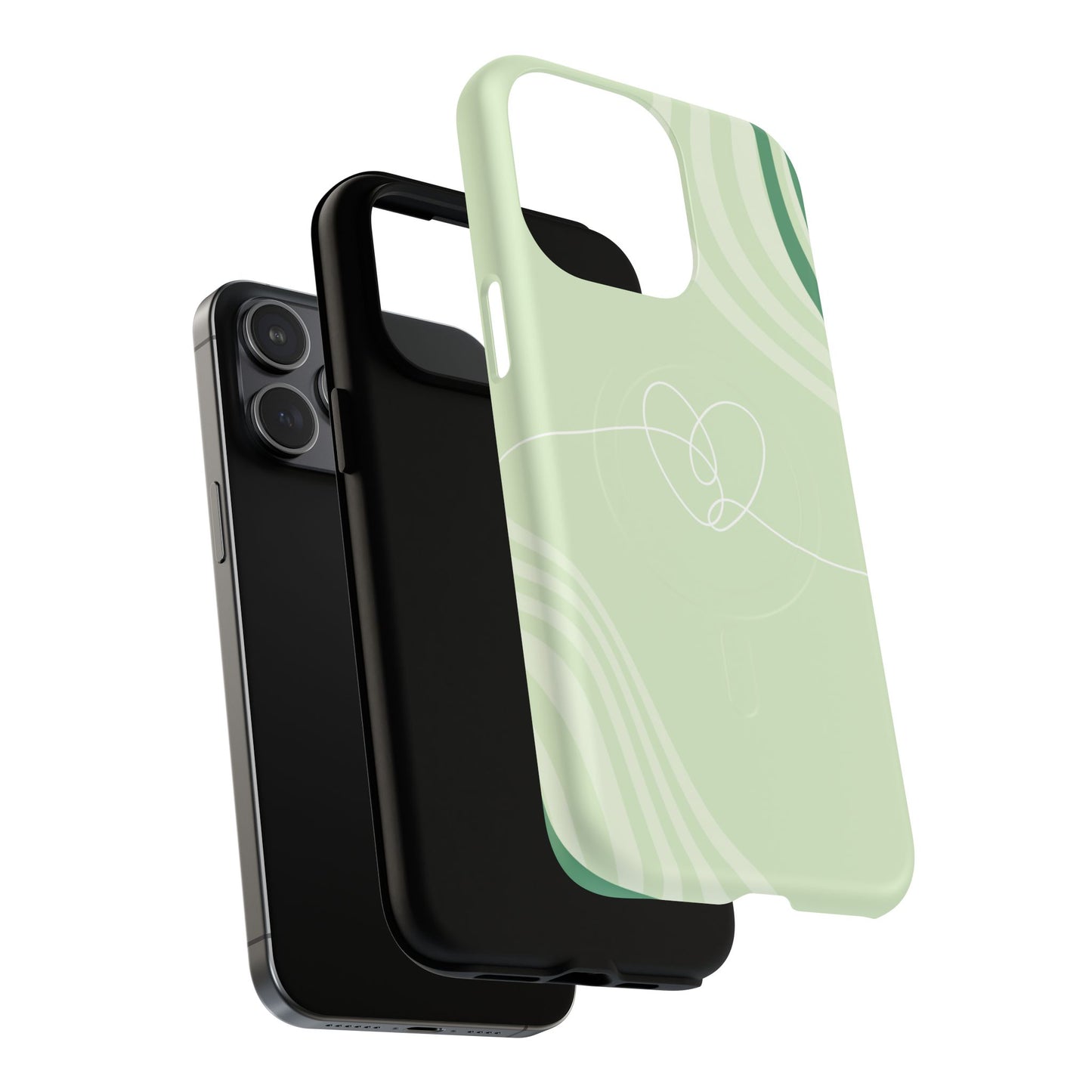 Loving Lines Tough iPhone Magnetic Cases, Eco-Friendly Gift, Birthday Present, iPhone 14, iPhone 15, iPhone 16, Pro, Pro Max, Plus MagSafe Protection Case.