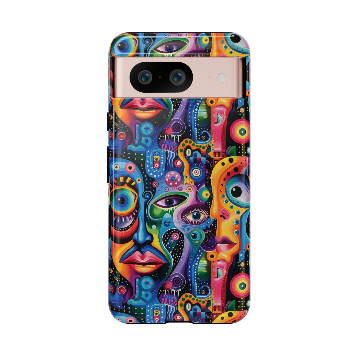 Psychedelic Visions Vibrant Art Google Pixel, iPhone and Samsung Phone Case - Tough Cases for Creative Souls
