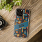 Phone Case — Colorful Abstract Faces Clear Impact-Resistant Case