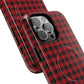 Tough Magnetic Phone Case - Red Plaid, Durable, Stylish Protection for iPhones, Gift for Outdoor Lovers, Unique Phone Cover