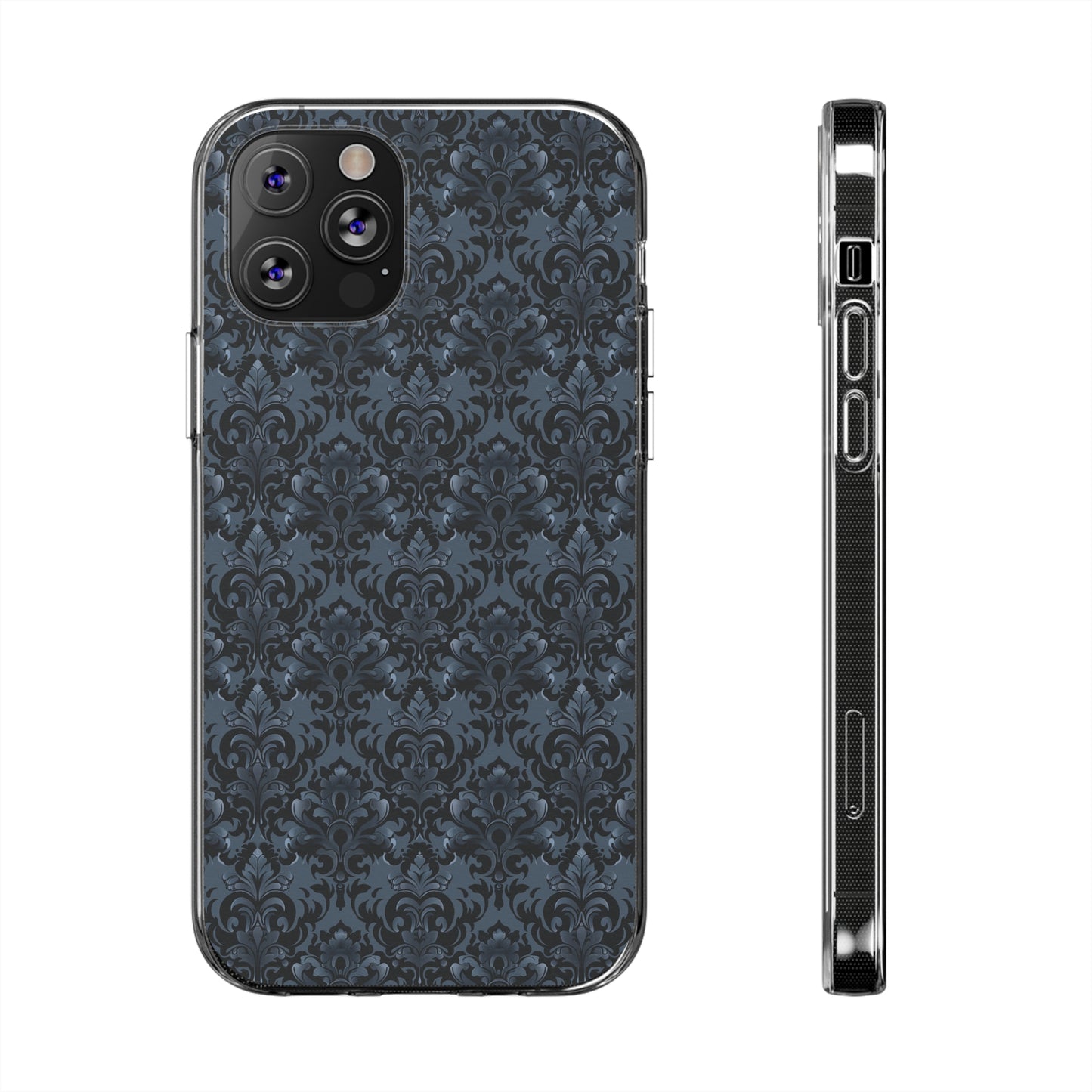 Opulent Dusk Clear Silicone iPhone Cases