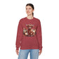 Autumn Highland Cow Charm Unisex Heavy Blend™ Crewneck Sweatshirt