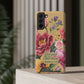 Floral Bible Verse Phone Case with Card Holder — "Let Your Light Shine" (Matthew 5:16)