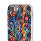 Psychedelic Visions Flexi iPhone and Samsung Case - Colorful Abstract Design.