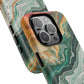 Stylish Tough Acrylic Magnetic iPhone Cases for Everyday Protection, Marble Design, Unique Gifts for Tech Lovers, Holiday Essentials