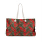 Red Tropical Bliss Weekender Bag