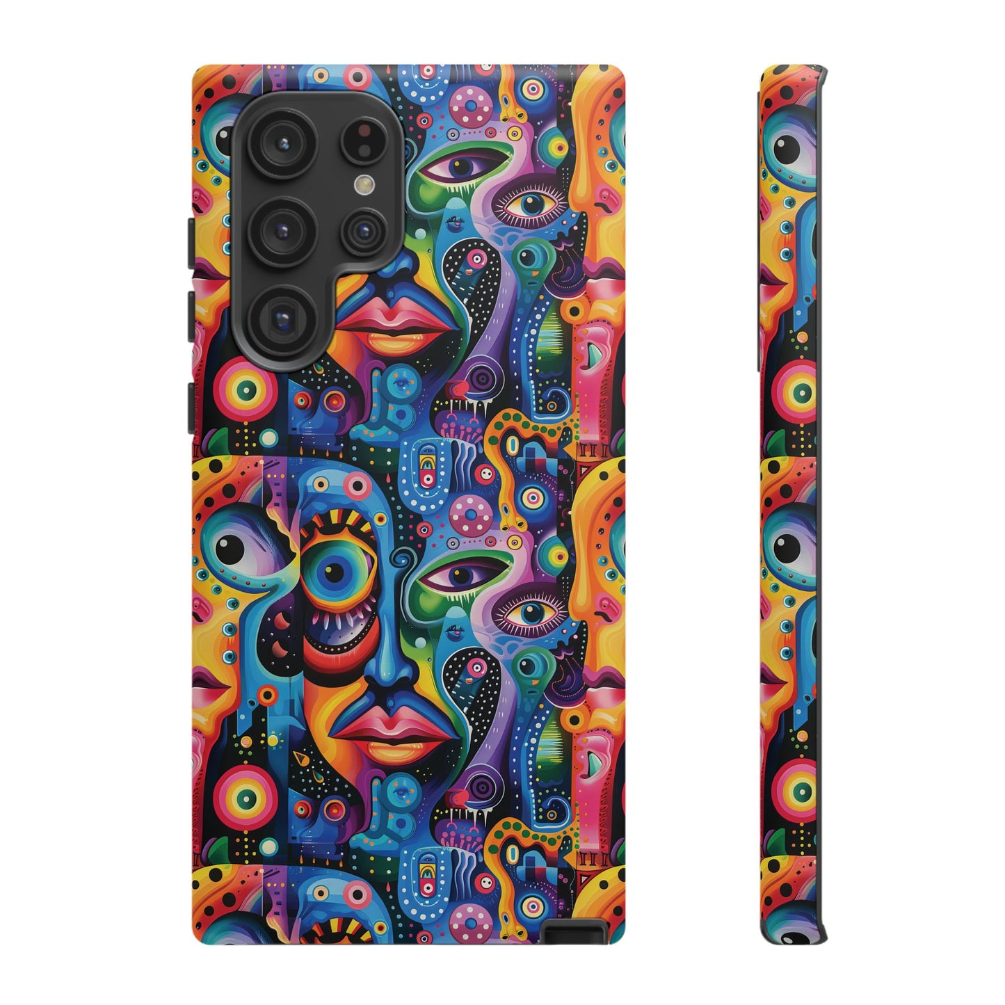 Psychedelic Visions Vibrant Samsung, iPhone and Google Pixel Phone Cases - Colorful Artistic Design