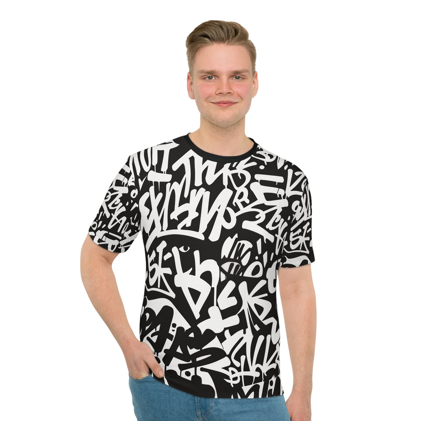 Urban Graffiti Men's Loose T-Shirt (AOP)