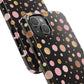 Personalized Gold & Pink Confetti Tough Phone Case — Glitter Dot Protective Phone Cover