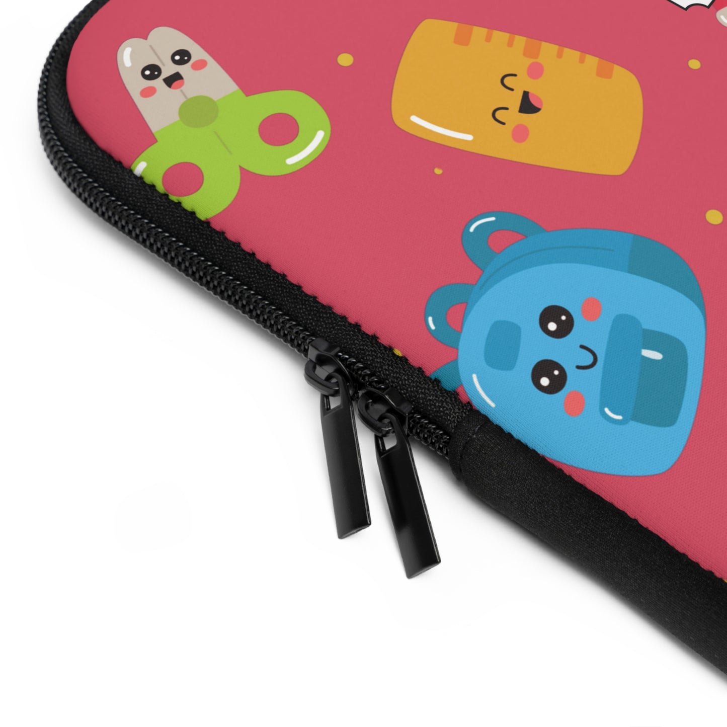 Personalized Kawaii Laptop Sleeve with Composition Book Inspired Design, Customizable Tech Case, School Supplies, Gift for Students, College Essentials, Back to School