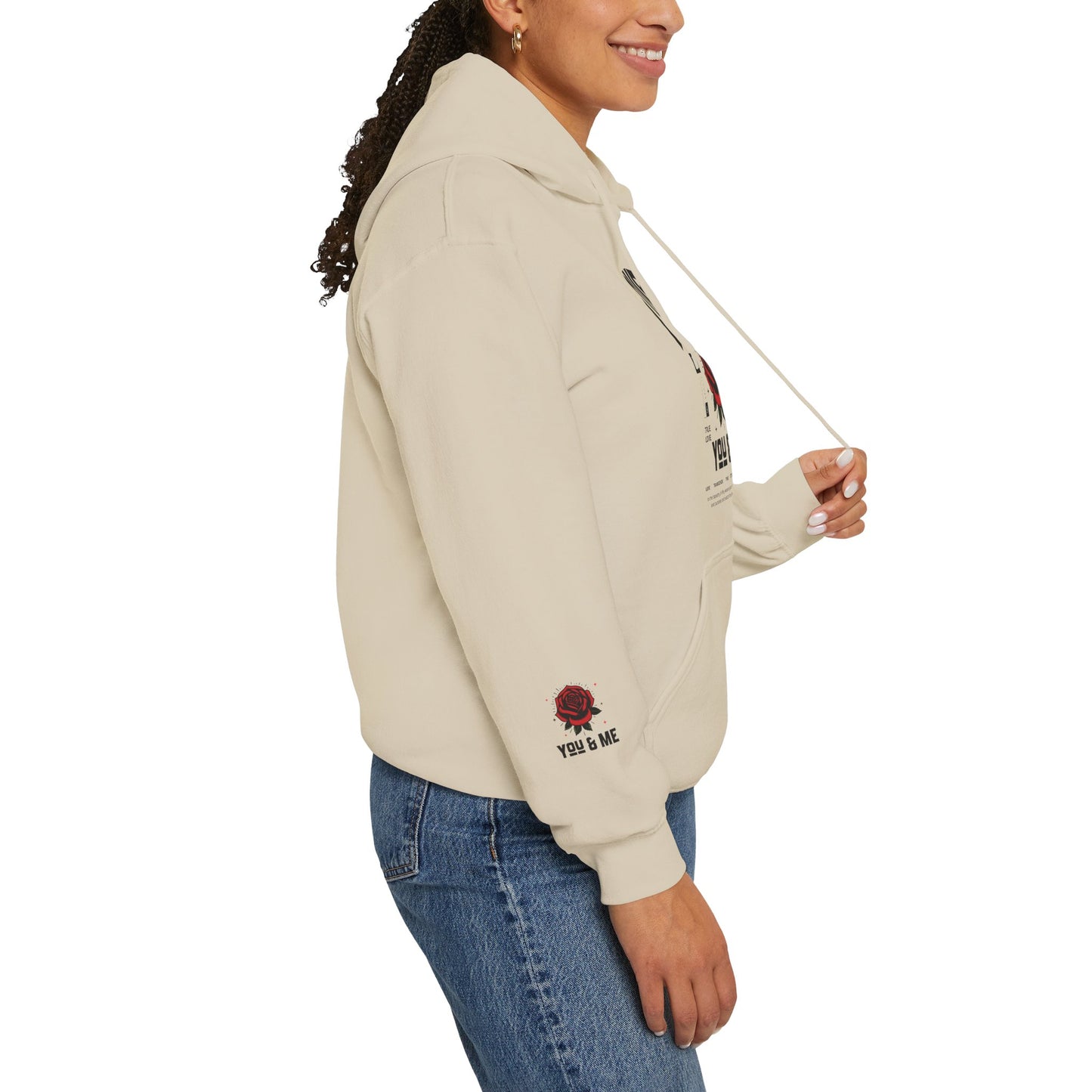 You and Me Unisex Gildan Hoodie Sweatshirt