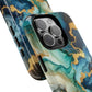 Ocean Quartz Luxe Marble Pattern Tough Magnetic iPhone Case, Phone Accessories, Luxury Gift, Durable iPhone Cover, Unique Design for iPhone Users.