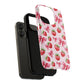 Strawberry Blush Coquette Magnetic Tough iPhone Cases - Funky Fruit Cases, Floral iPhone Cover, Trendy Gifts, iPhone Accessories, Strawberry Lover