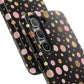 Personalized Gold & Pink Confetti Tough Phone Case — Glitter Dot Protective Phone Cover