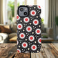 Crimson Spark Radiance Bold Floral Magnetic iPhone Cases, Stylish Tough Cases, Unique iPhone Accessories, Perfect Gift for Her, Trendy Tech Gear.